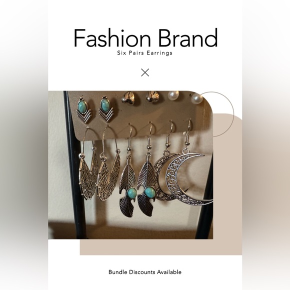 Six Pair Earrings - Picture 2 of 2